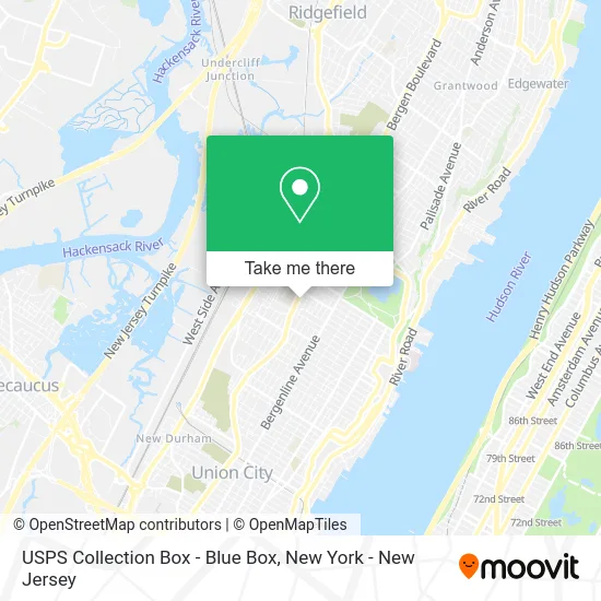 USPS Collection Box - Blue Box map