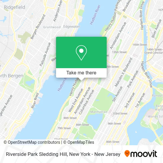 Riverside Park Sledding Hill map