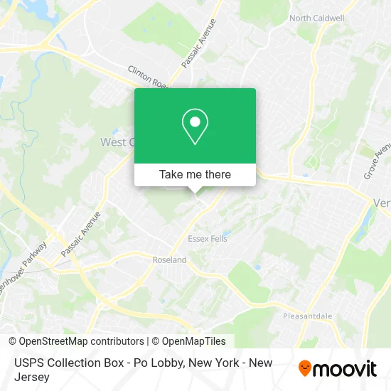 USPS Collection Box - Po Lobby map