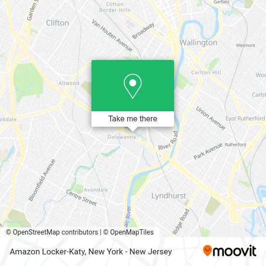 Amazon Locker-Katy map