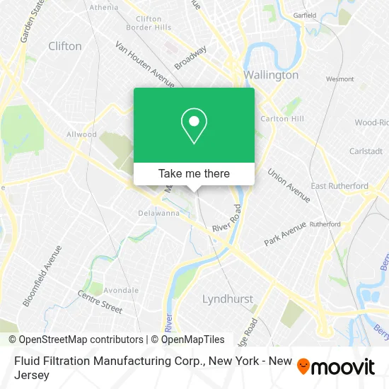 Fluid Filtration Manufacturing Corp. map
