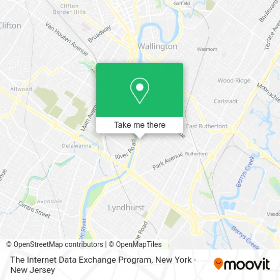 The Internet Data Exchange Program map