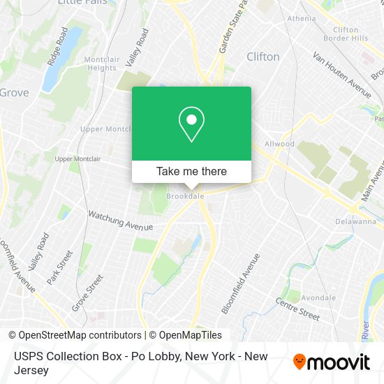 USPS Collection Box - Po Lobby map