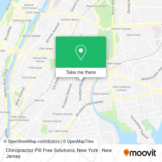Chiropractor Pill Free Solutions map