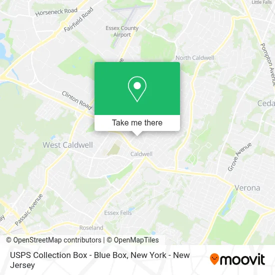 USPS Collection Box - Blue Box map