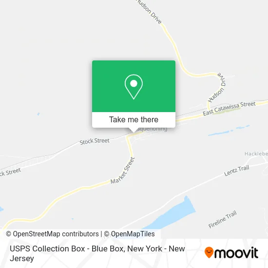 USPS Collection Box - Blue Box map