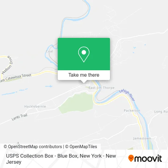 USPS Collection Box - Blue Box map