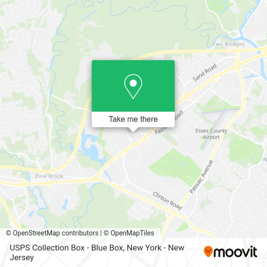 USPS Collection Box - Blue Box map