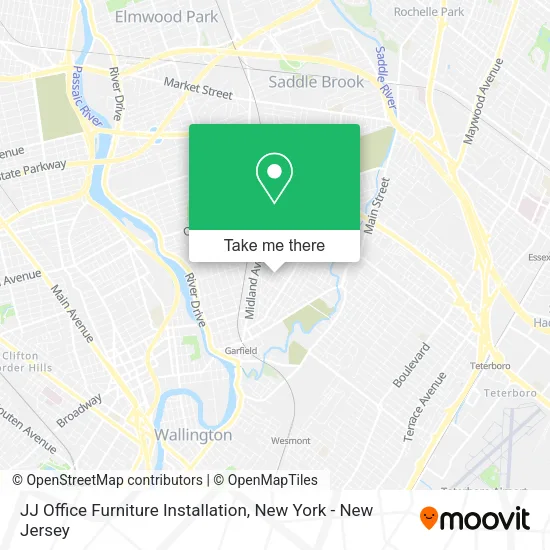 JJ Office Furniture Installation map