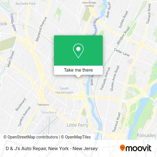 D & J's Auto Repair map