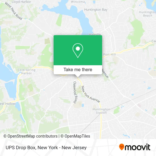 UPS Drop Box map
