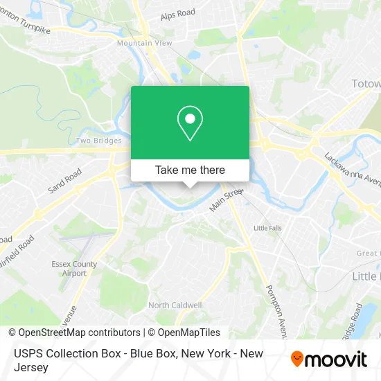 USPS Collection Box - Blue Box map