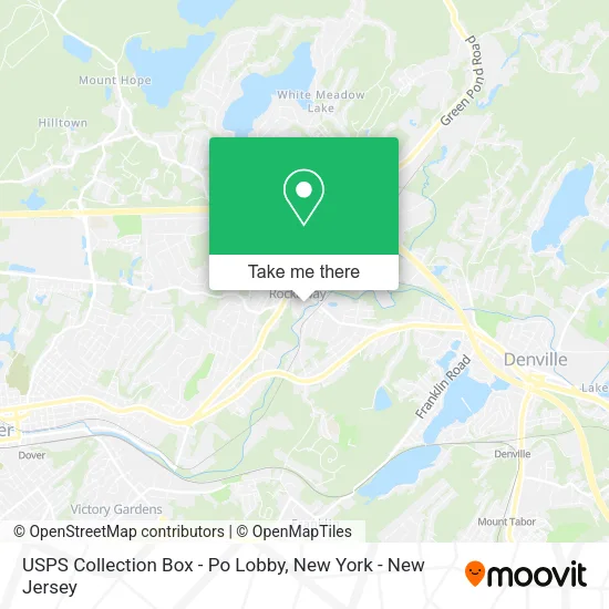 USPS Collection Box - Po Lobby map