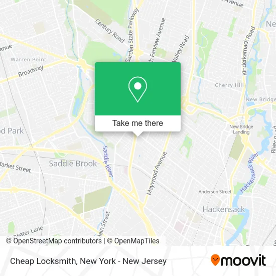 Cheap Locksmith map