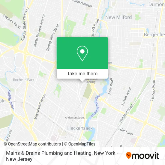 Mapa de Mains & Drains Plumbing and Heating