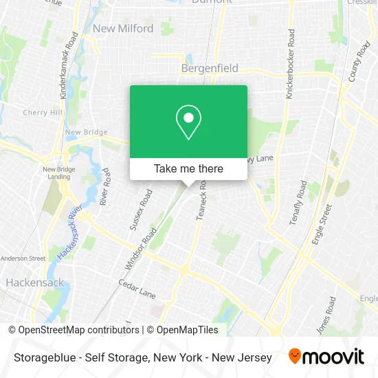 Storageblue - Self Storage map