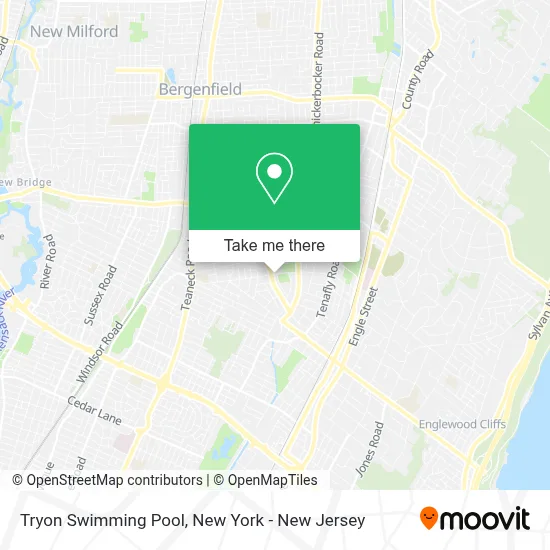 Tryon Swimming Pool map