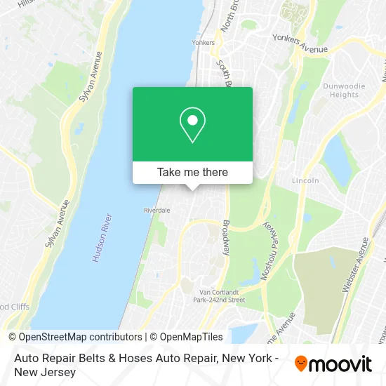 Auto Repair Belts & Hoses Auto Repair map
