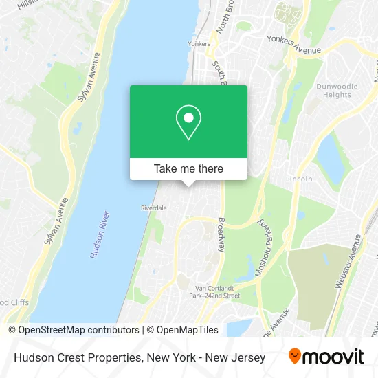 Hudson Crest Properties map