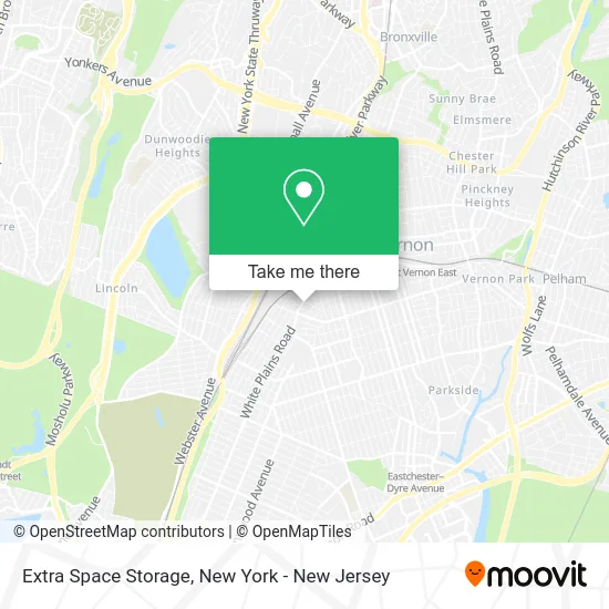 Extra Space Storage map