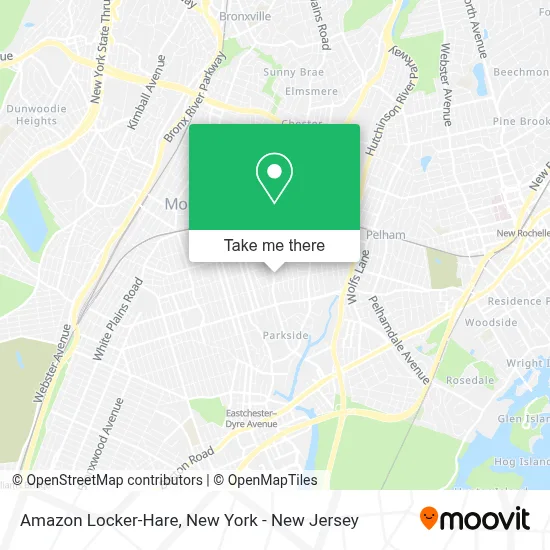 Amazon Locker-Hare map