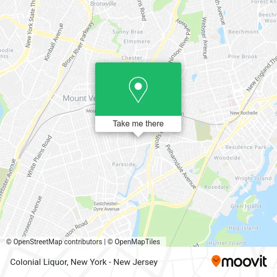 Colonial Liquor map