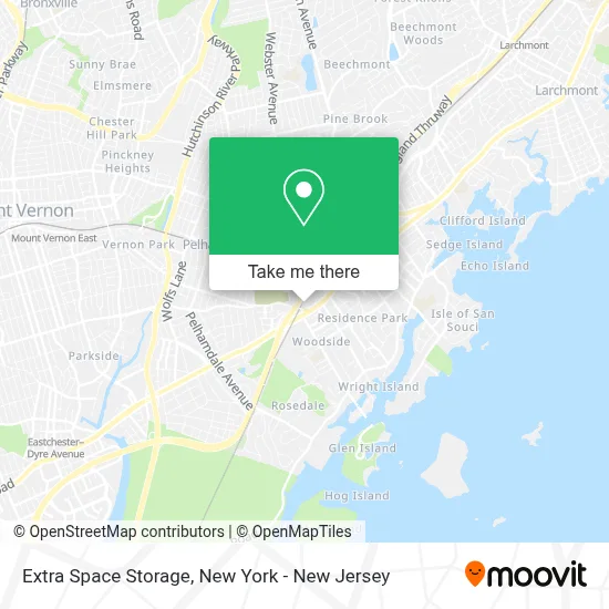 Extra Space Storage map