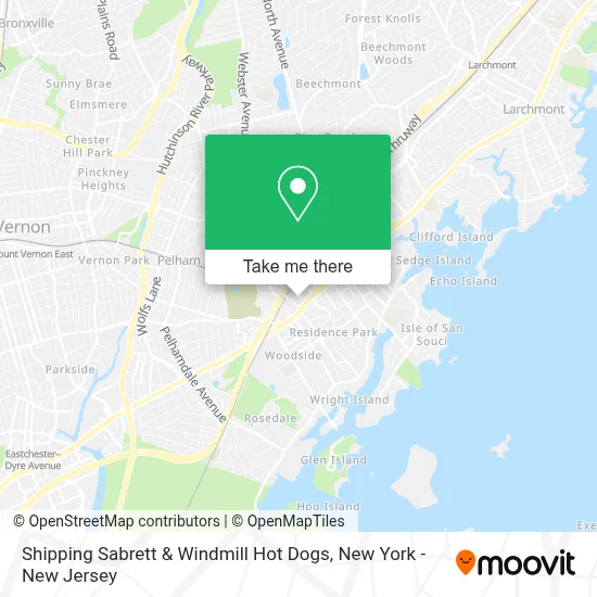 Shipping Sabrett & Windmill Hot Dogs map