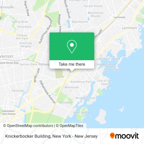 Knickerbocker Building map