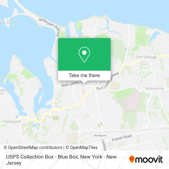 USPS Collection Box - Blue Box map