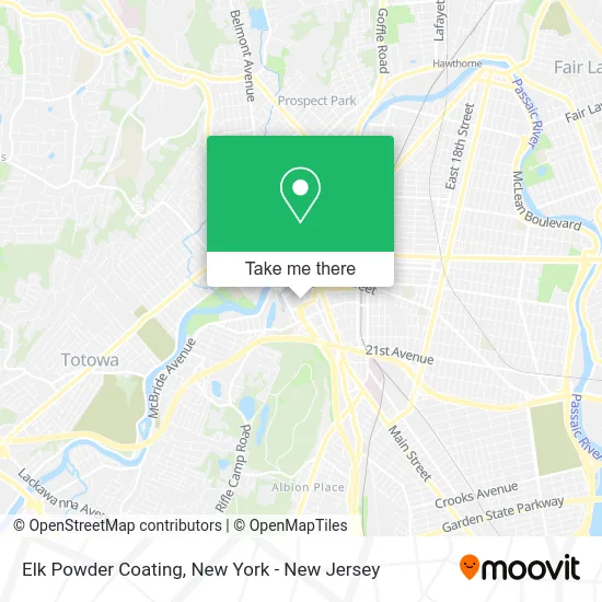 Elk Powder Coating map