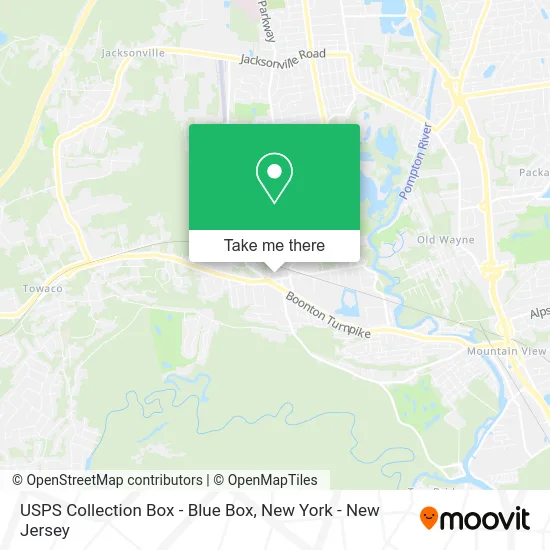 USPS Collection Box - Blue Box map