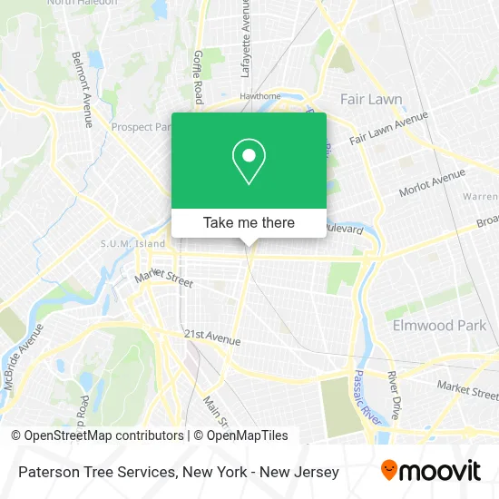 Paterson Tree Services map