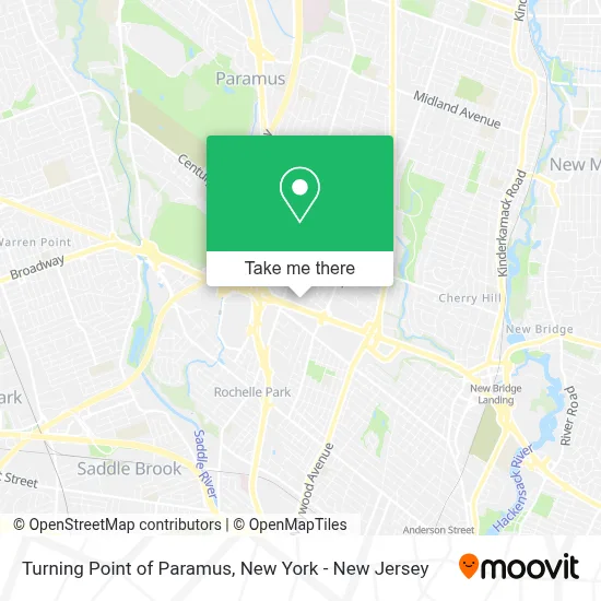 Turning Point of Paramus map