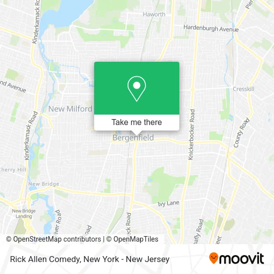 Rick Allen Comedy map