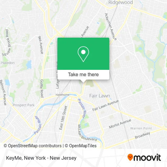Mapa de KeyMe