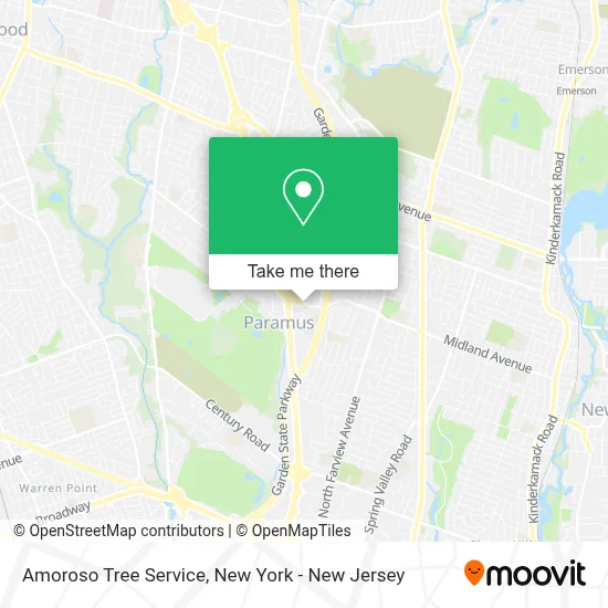 Amoroso Tree Service map