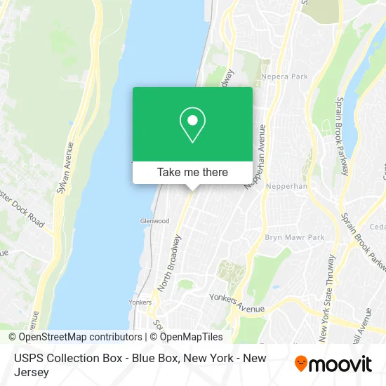 USPS Collection Box - Blue Box map