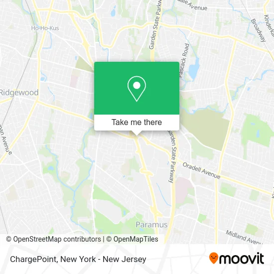 ChargePoint map