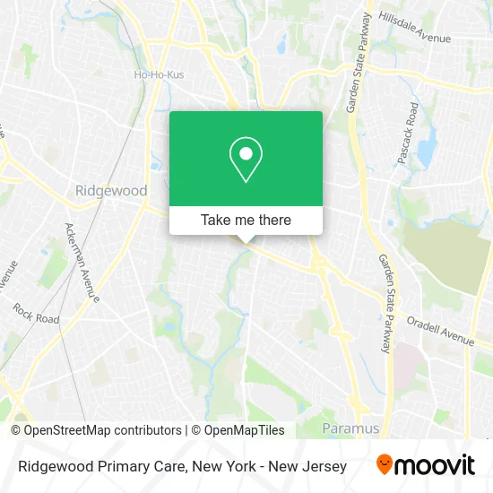 Ridgewood Primary Care map