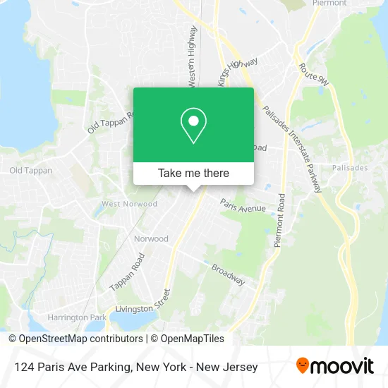 Mapa de 124 Paris Ave Parking