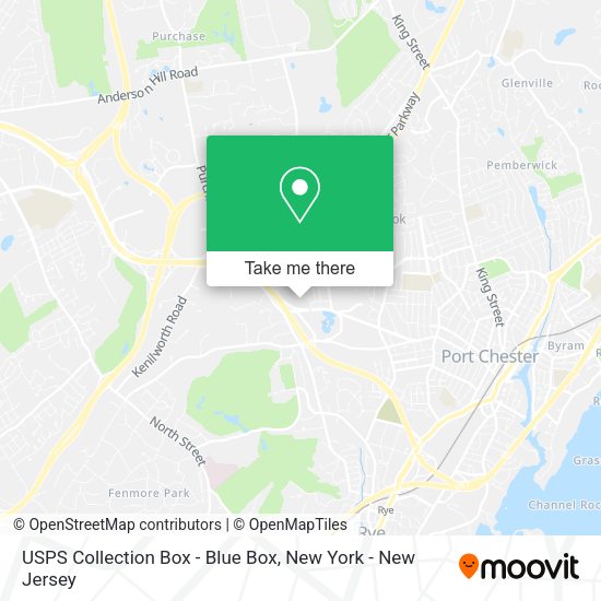 USPS Collection Box - Blue Box map