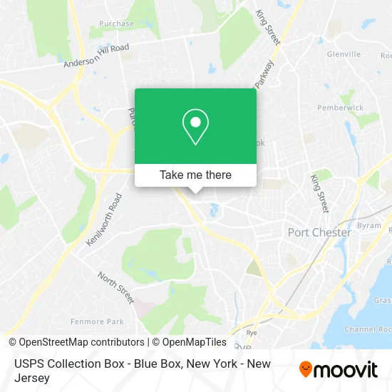 USPS Collection Box - Blue Box map