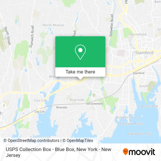 USPS Collection Box - Blue Box map
