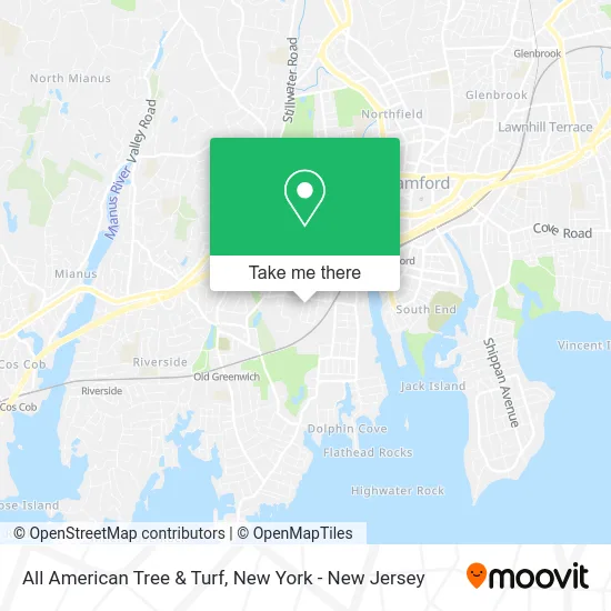 All American Tree & Turf map
