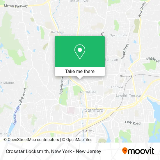 Crosstar Locksmith map