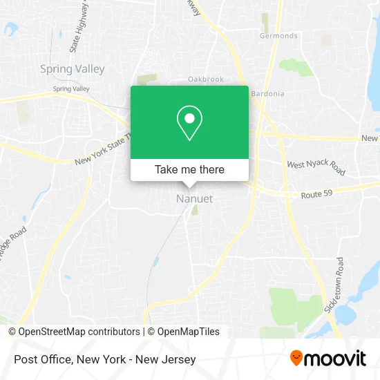 Post Office map