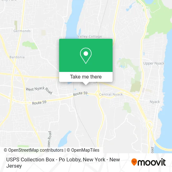 USPS Collection Box - Po Lobby map