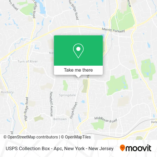 Mapa de USPS Collection Box - Apc