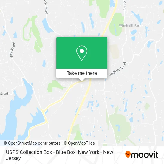 USPS Collection Box - Blue Box map